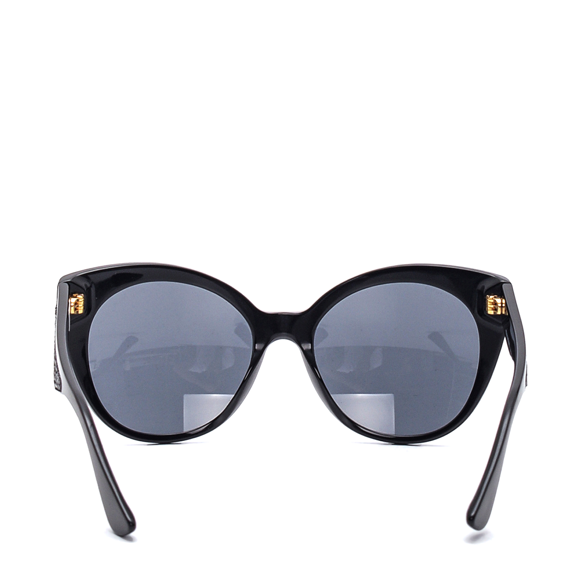 Miu Miu - Black Crystal Cat Eye Sunglasses